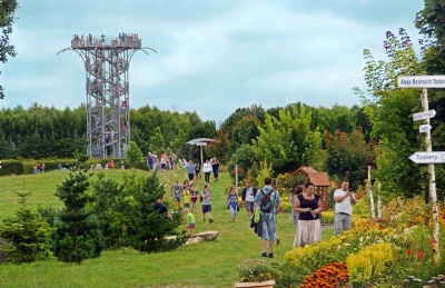Ogrody Hortulus - Wieża widokowa i Labirynt