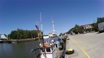 Port morski w Łebie.