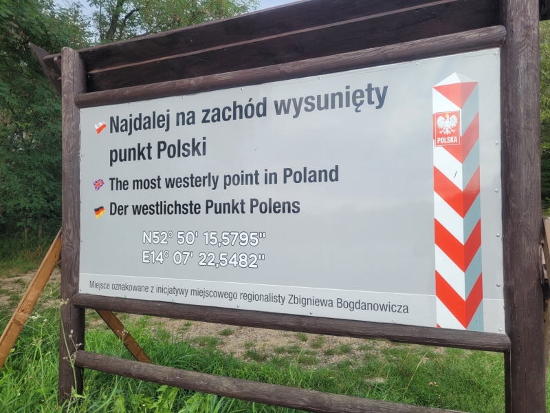 Najbardziej na zachód wysunięty punkt Polski
