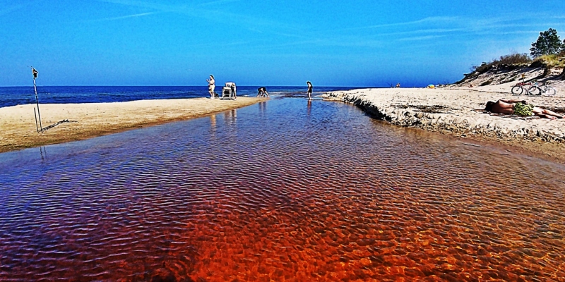 Ustronie Morskie - Ujście rzeki Czerwonej do Morza