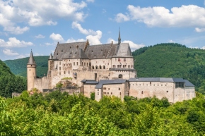 Zamek w Vianden, Luksemburgu 