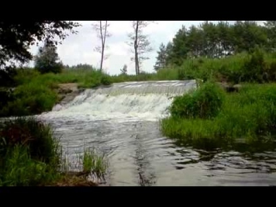Rzeka Rawka - wodospad