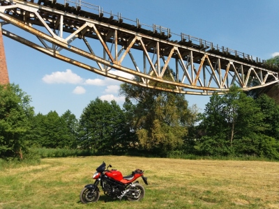 Odwrócony most kolejowy Chrzypsko Małe