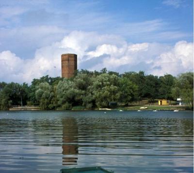 Mysia wieża nad jeziorem Gopło