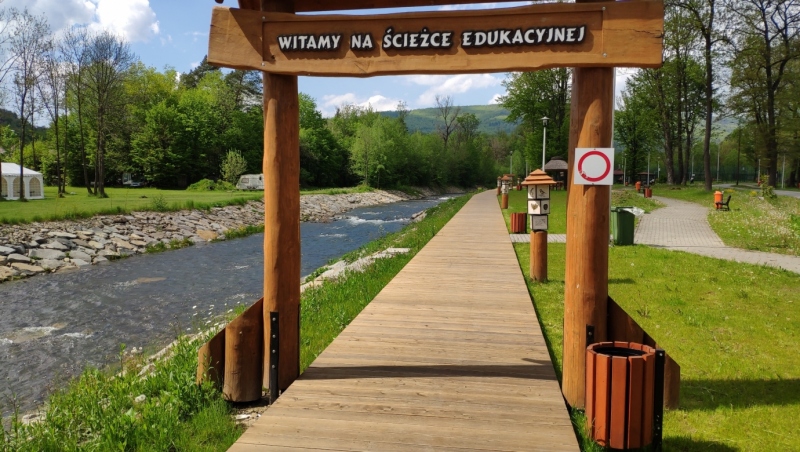 Łękawica -Ścieżka edukacyjna nad rzeką
