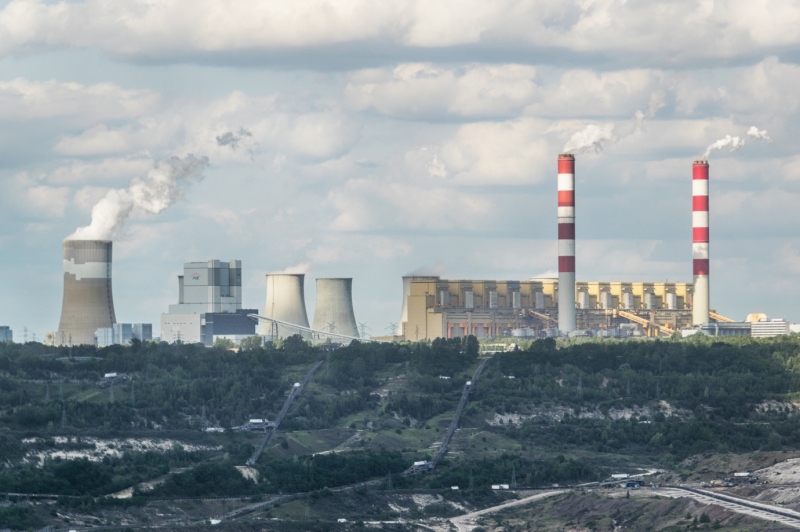 Punkt widokowy na elektrownie Bełchatów