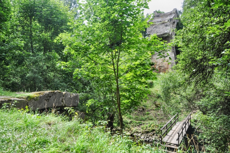 Wysadzony most w Grądach Kruklaneckich