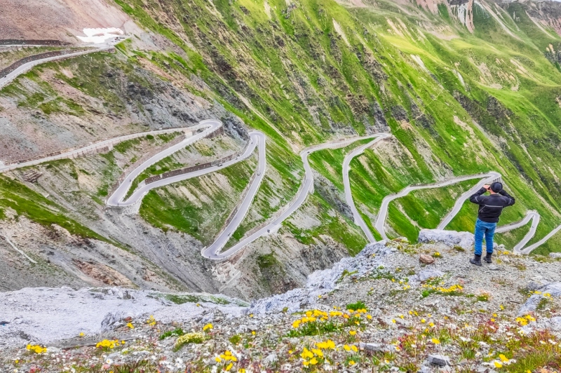 Stelvio Pass - Przełęcz w Alpach